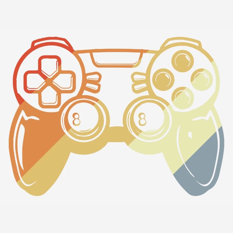 Vintage Gaming Controller Sketch