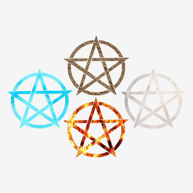 Pentagram Four Elements