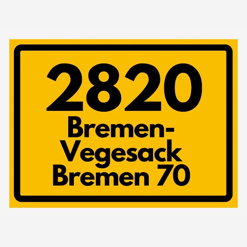 ANCIEN CODE POSTAL RÉTRO 2820 BREMEN VEGESACK !