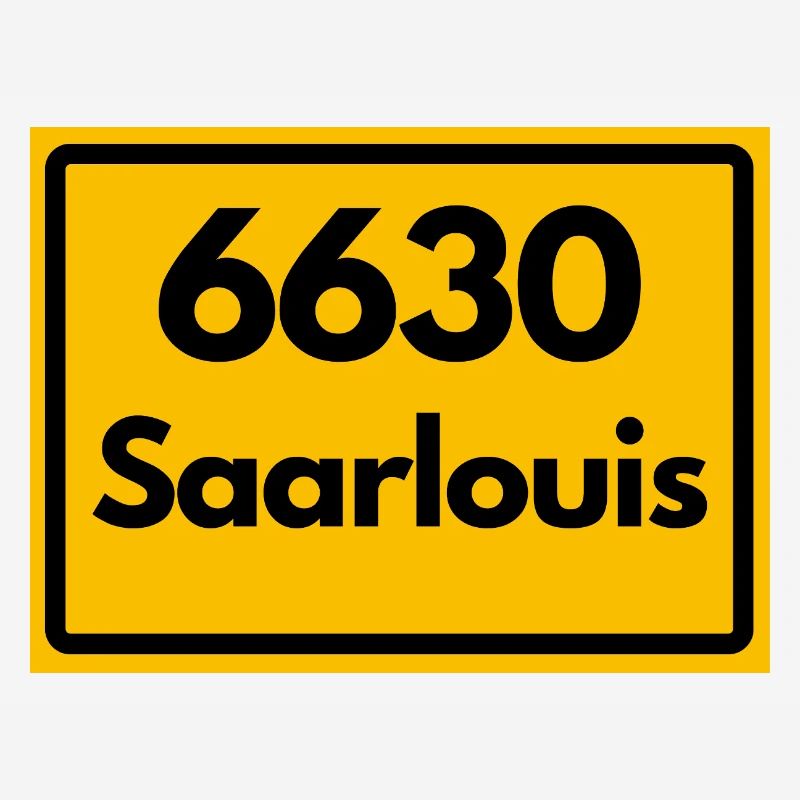 OLD POSTCODE POSTCODE RETRO 6630 SAARLOUIS HEIMAT