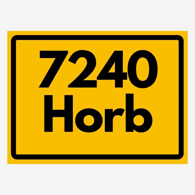 OLD POSTCODE POSTCODE RETRO 7240 HORB HEIMATSTOLZ