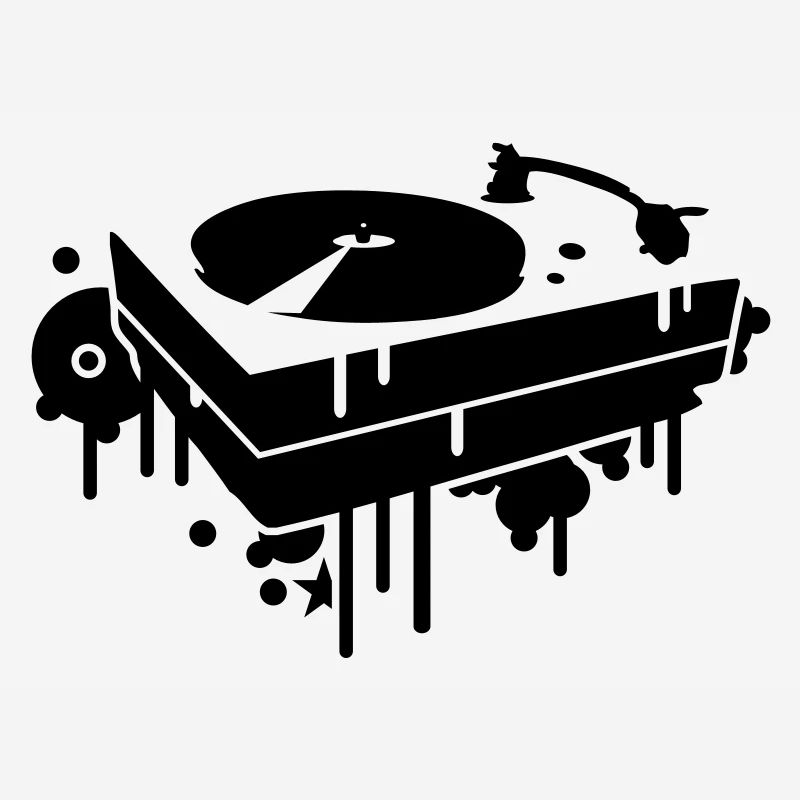 A record player