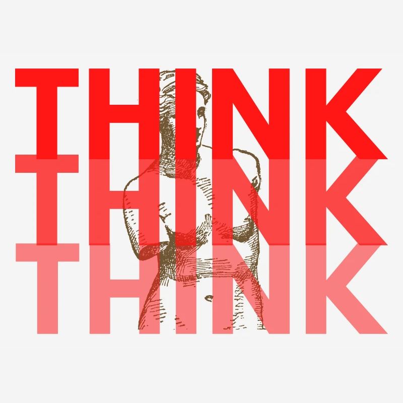 Typographie Superposée Red Think
