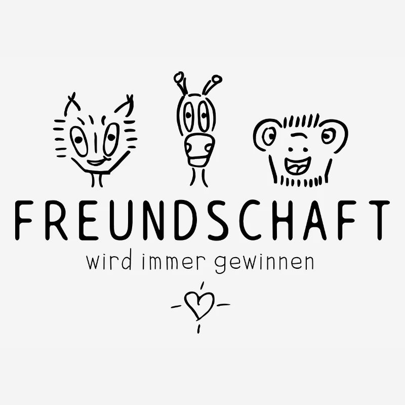 "Freundschaft wird immer gewinnen", schöner Spruch