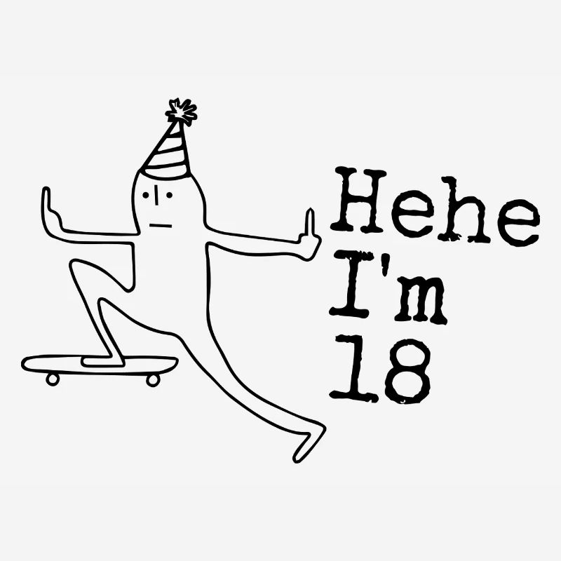 18th Birthday Gift Funny 18 Years 18th
