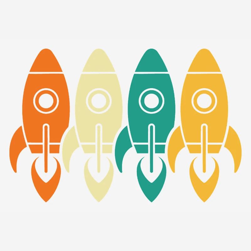 Vintage Rockets Space Exploration Engineer Gift