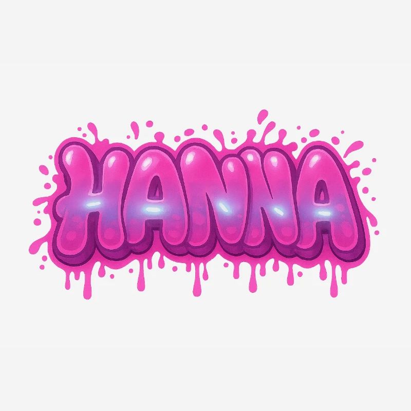 Graffiti HANNA Name Gift Ideal Printable On