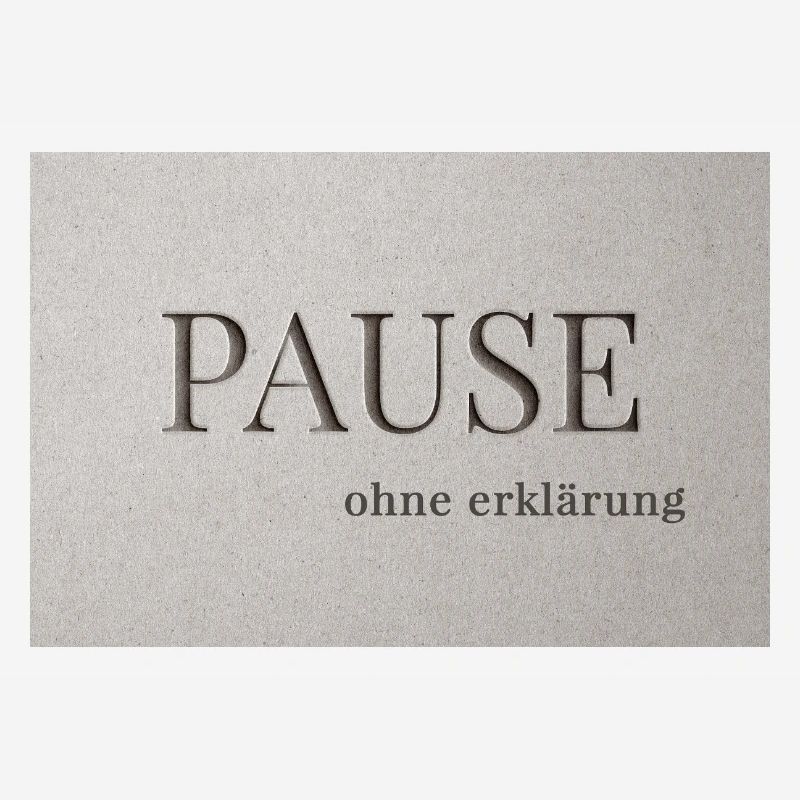Pause – sans explication
