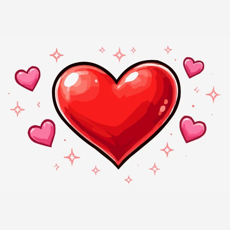 Glitter Heart Love Pattern