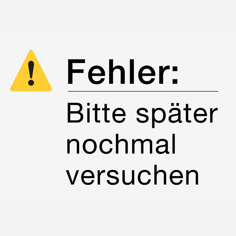 Fehler: Bitte noch einmal versuchen, Informatik