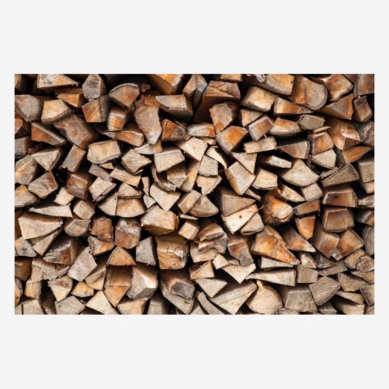 Rustic Wood Stack Firewood Poster