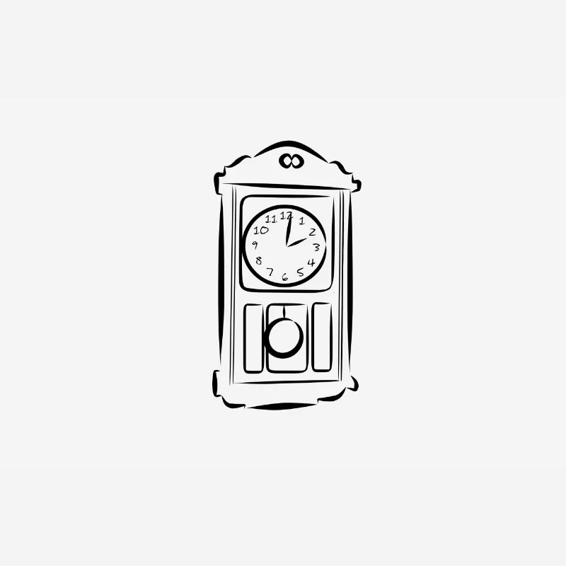 Pendulum clock, clock, wall clock