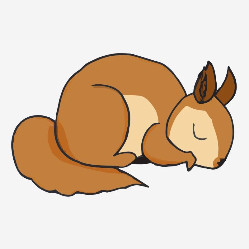 Schlafendes Eichhörnchen Geschenkidee Pyjama