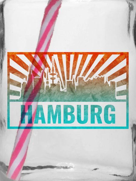 Hamburg Skyline Gradient