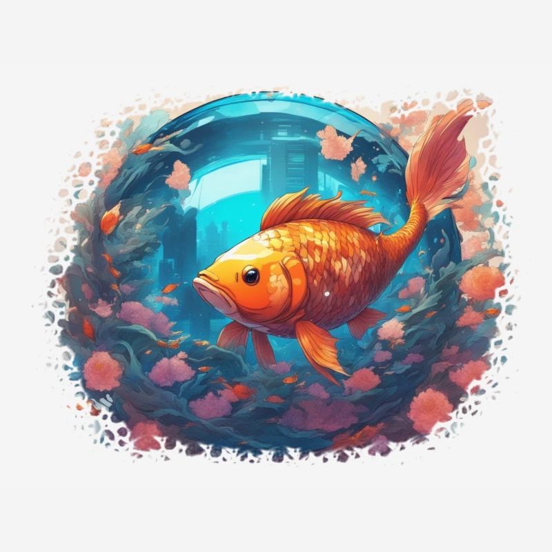 Reflets de poisson-lune