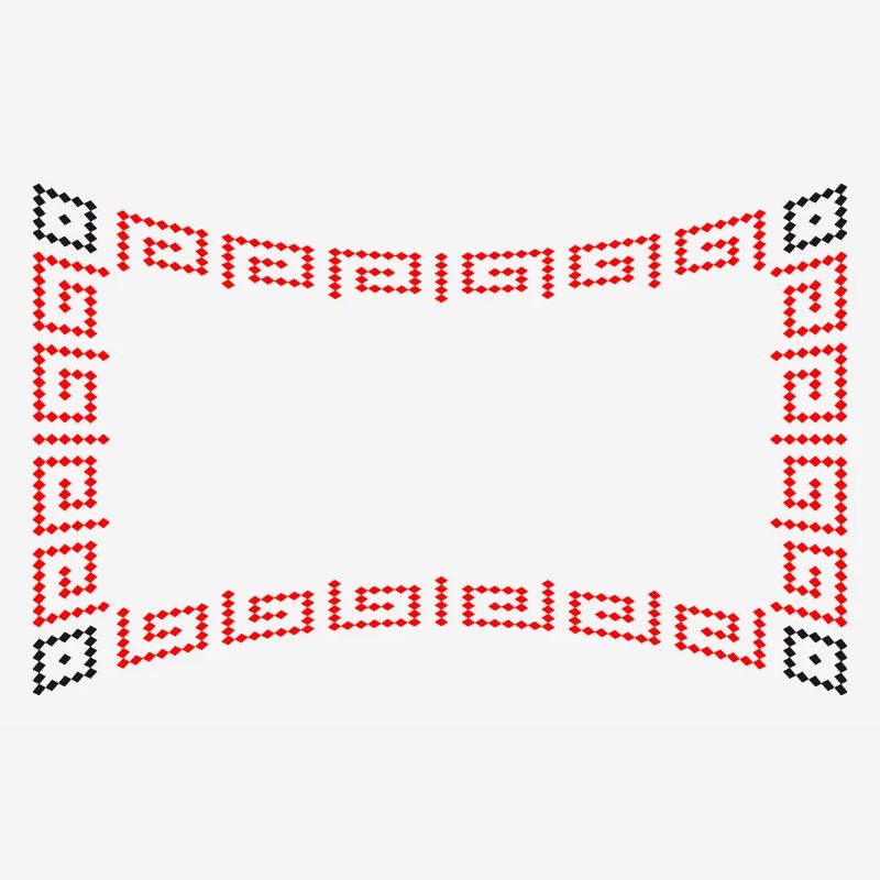 Frame pattern red
