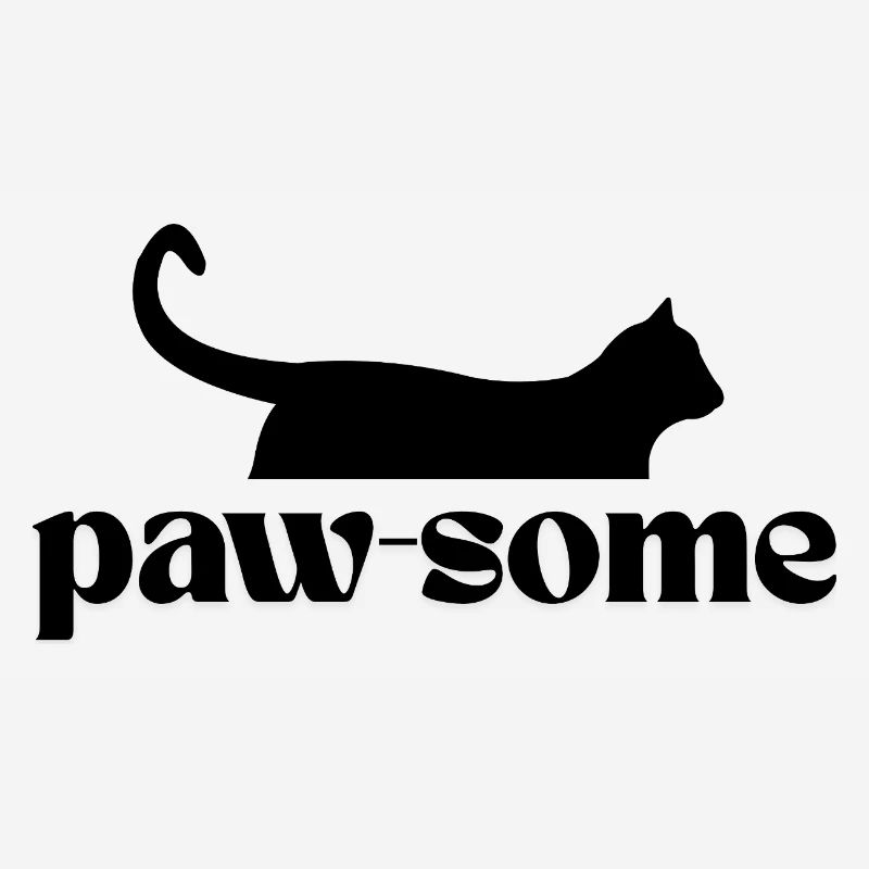 Paw-Some! T shirt for all cat fans