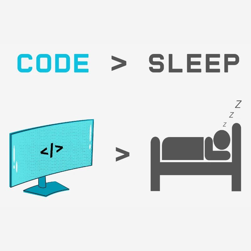 Code vs Sleep: Coder im Schlafmodus