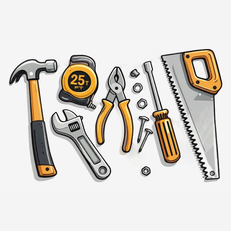 Illustration d’outils pour artisans