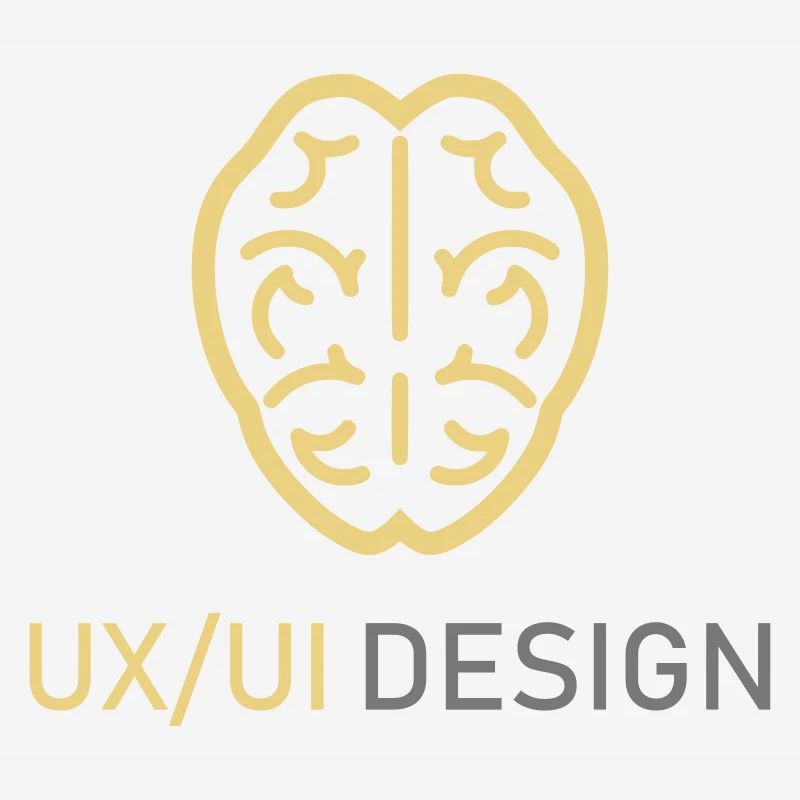 UX UI Design Logo Brain Thinking Programming