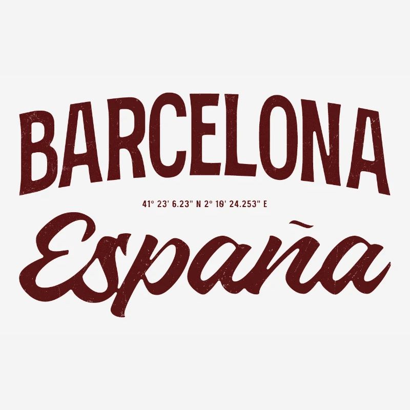Barcelona Spanien Script Logo