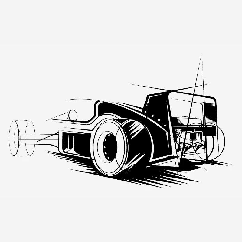 Icône d’illustration de formule Icône de logo de course automobile