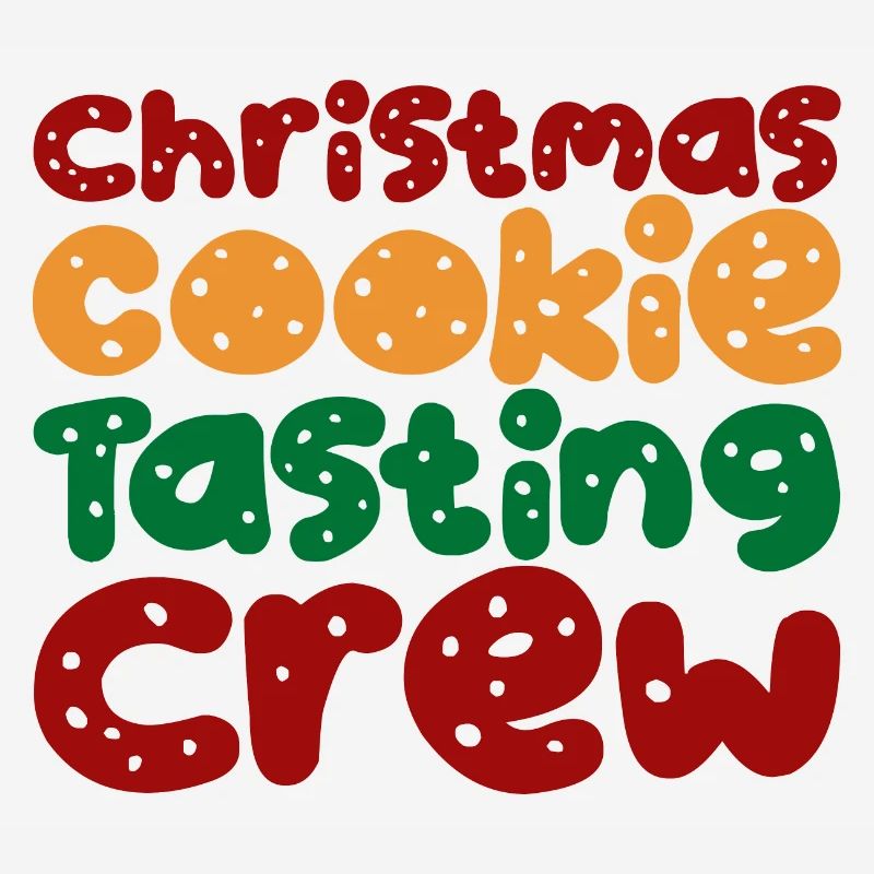 Équipe de dégustation de biscuits de Noël