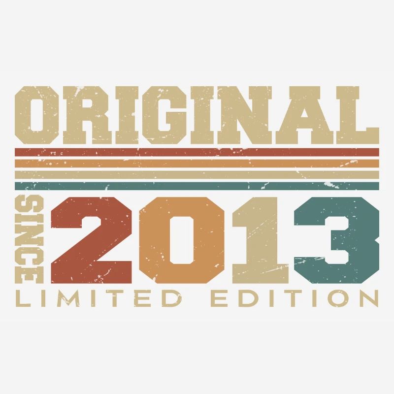 Original 2013 Retro Gift 11th Anniversary 2013