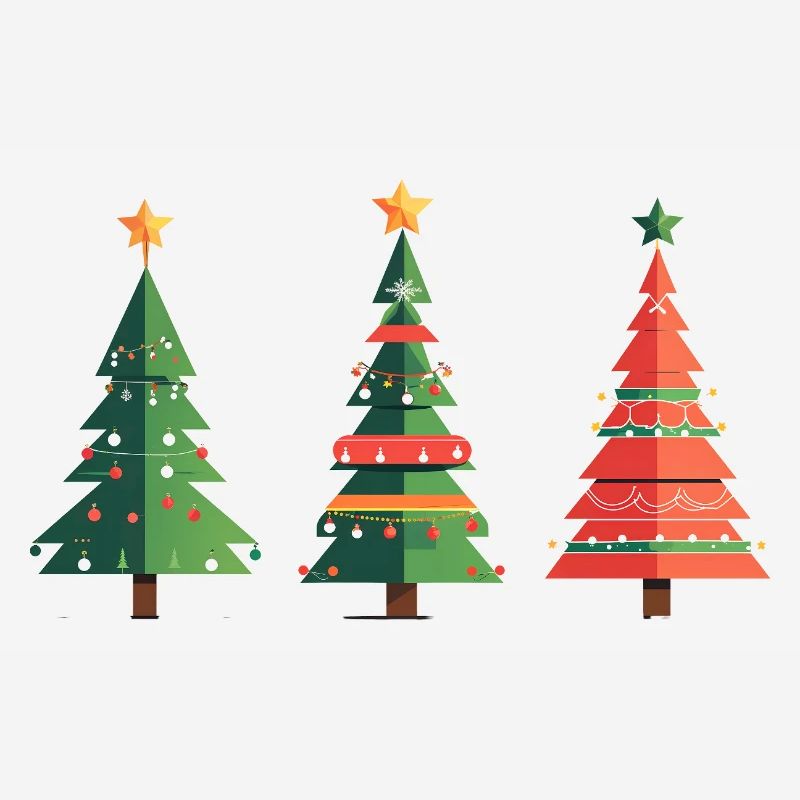 Triple Christmas Tree Pattern