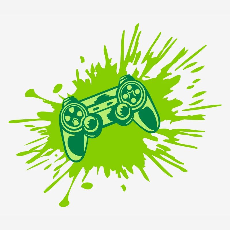 Farbklecks Konsole Retro Controller