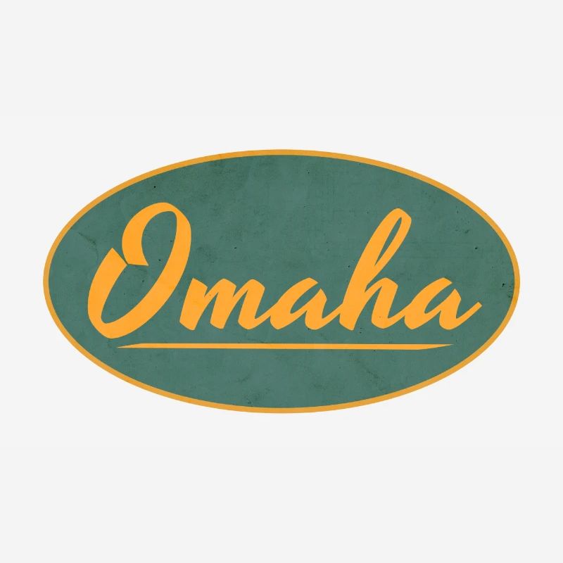 Emblème Omaha Vintage Script