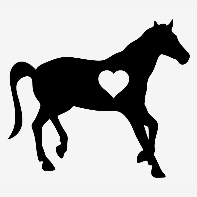 Cheval amour coeur