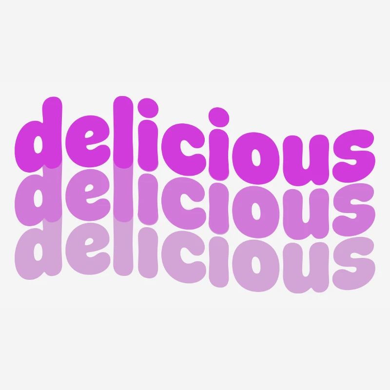 Delicious Typo Gradient Pattern