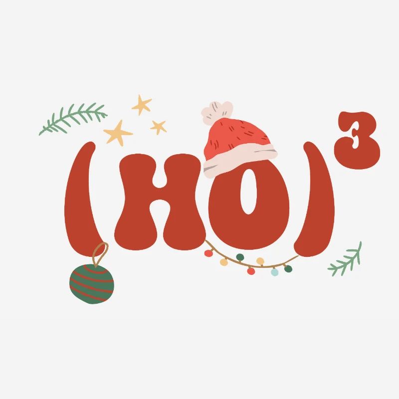 Mathématiques de Noël Hohoho Math Formule Math