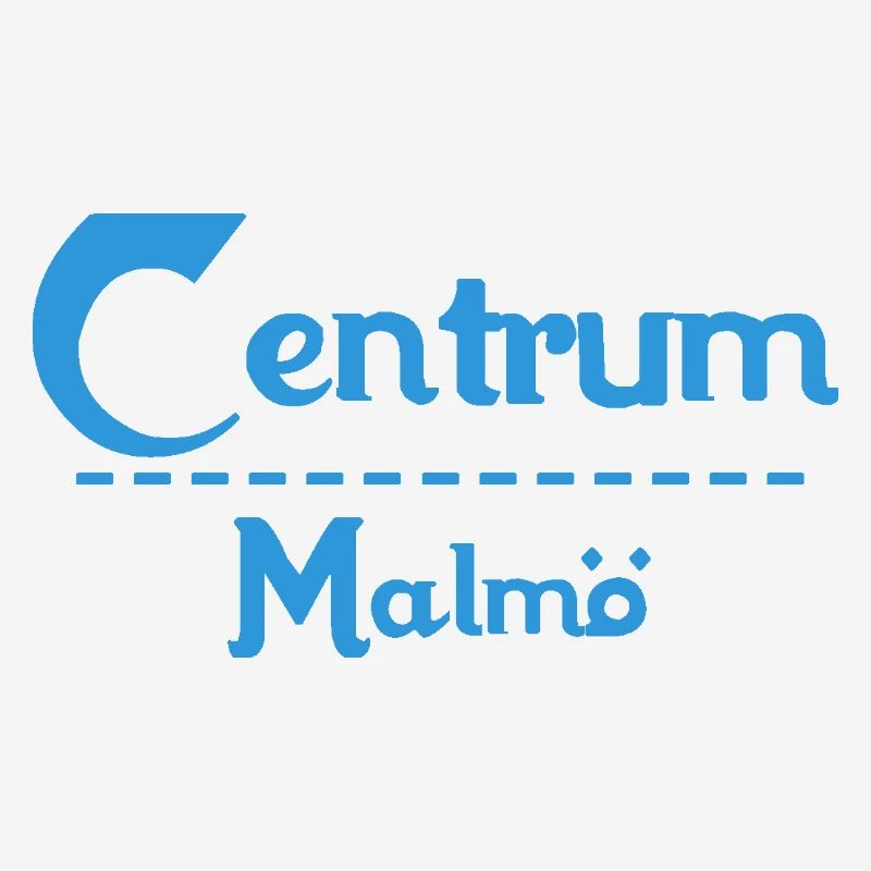 Centrum Malmö – Conception de texte bleu