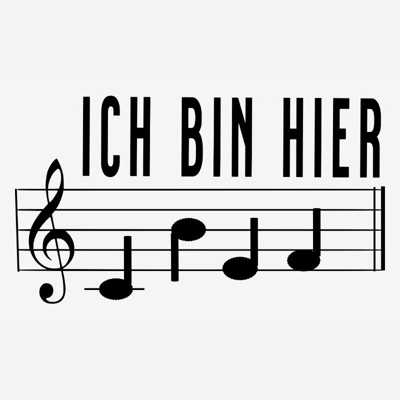 Ich bin hier Chef Notenschrift Chorleiter Dirigent
