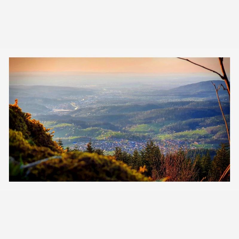 Abendpanorama Berglandschaft