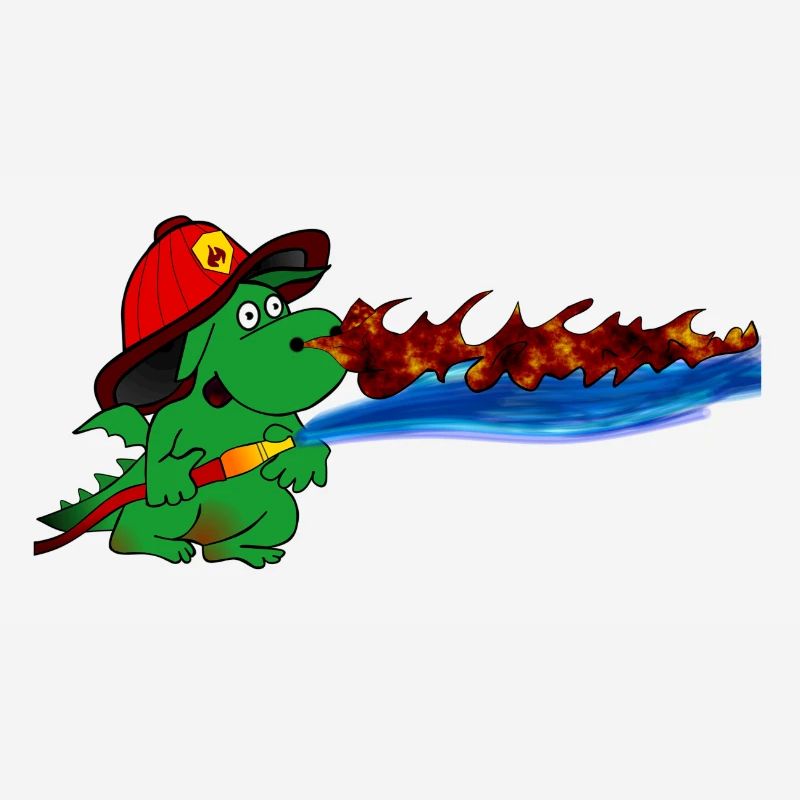 Fire Dragon Firefighter Hero Gift