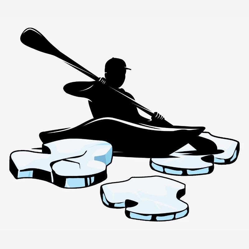 ice canoeing eiskanufahrer eiskanu eispaddeln kanu