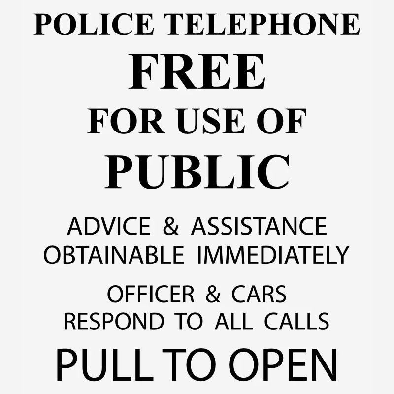 police box text