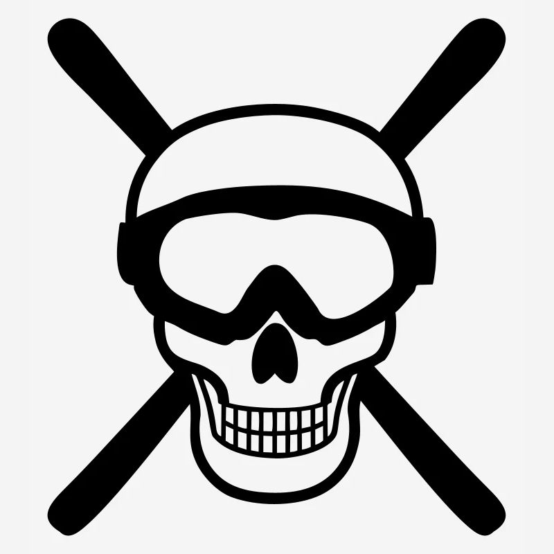 Skiing Skull