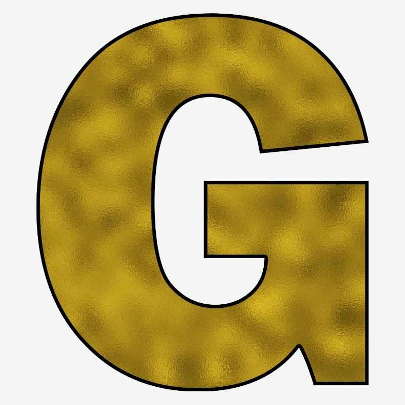 Letter G Gold