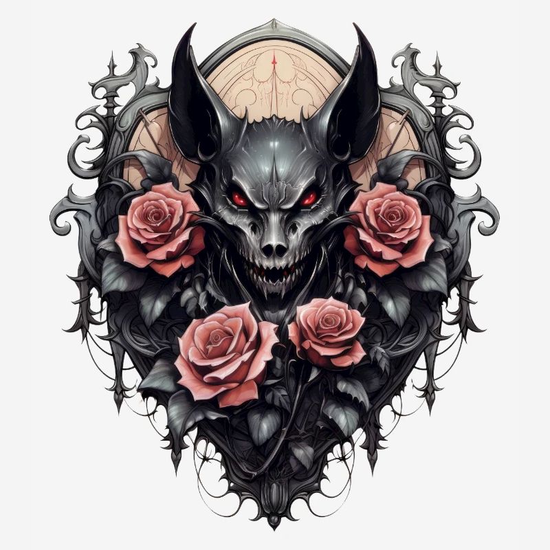 Gothic Roses Illustrations Artwork