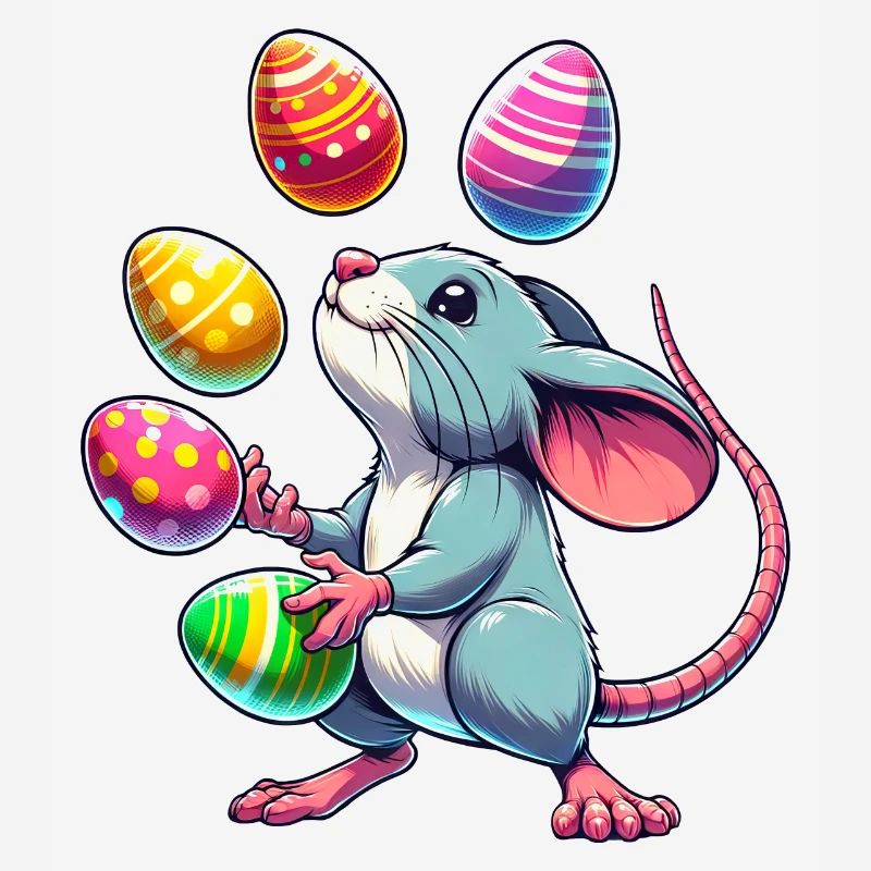 Easter Mouse & Rat Egg Juggling