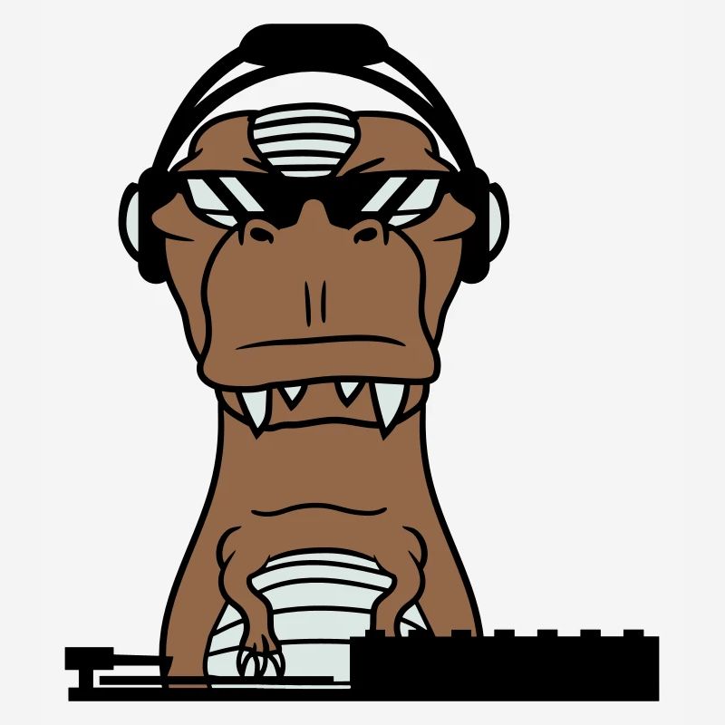 Cool DJ Dinosaur T-Rex Mixer Party Music