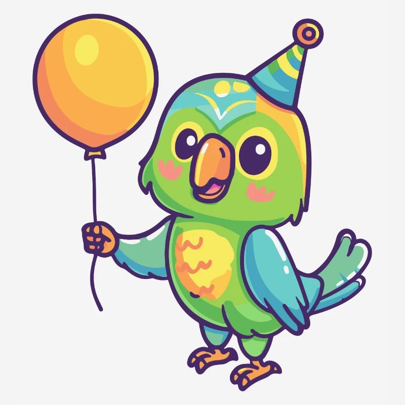 Perroquet anniversaire bébé