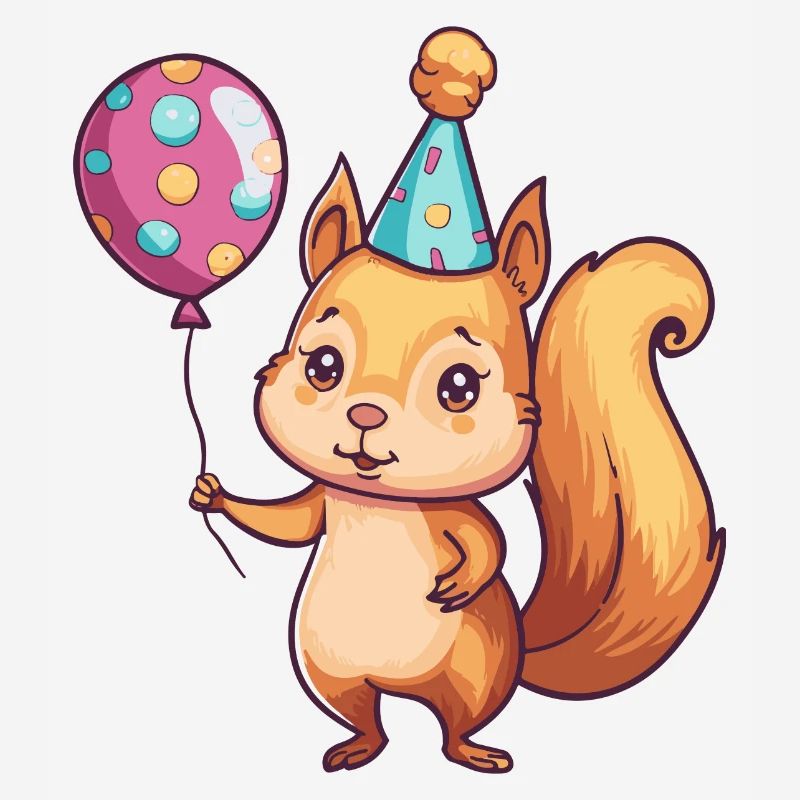 Eichhörnchen Geburtstag Comic