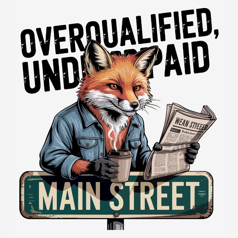 Overqualified Underpaid Fox