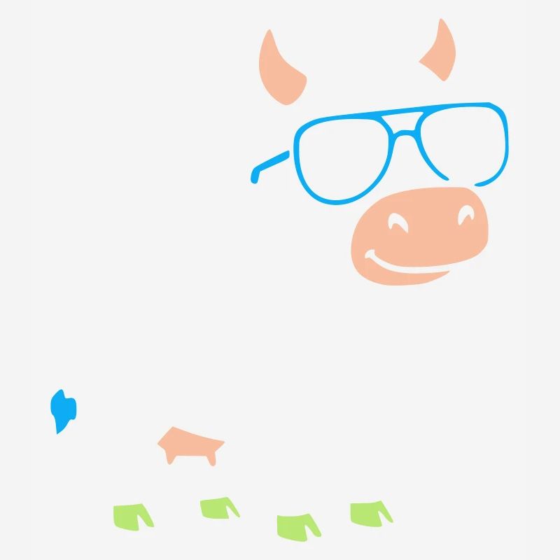 Lunettes de soleil Cool Cow Vector abstrait