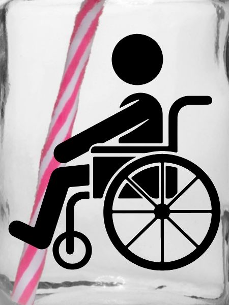 Mann im Rollstuhl
